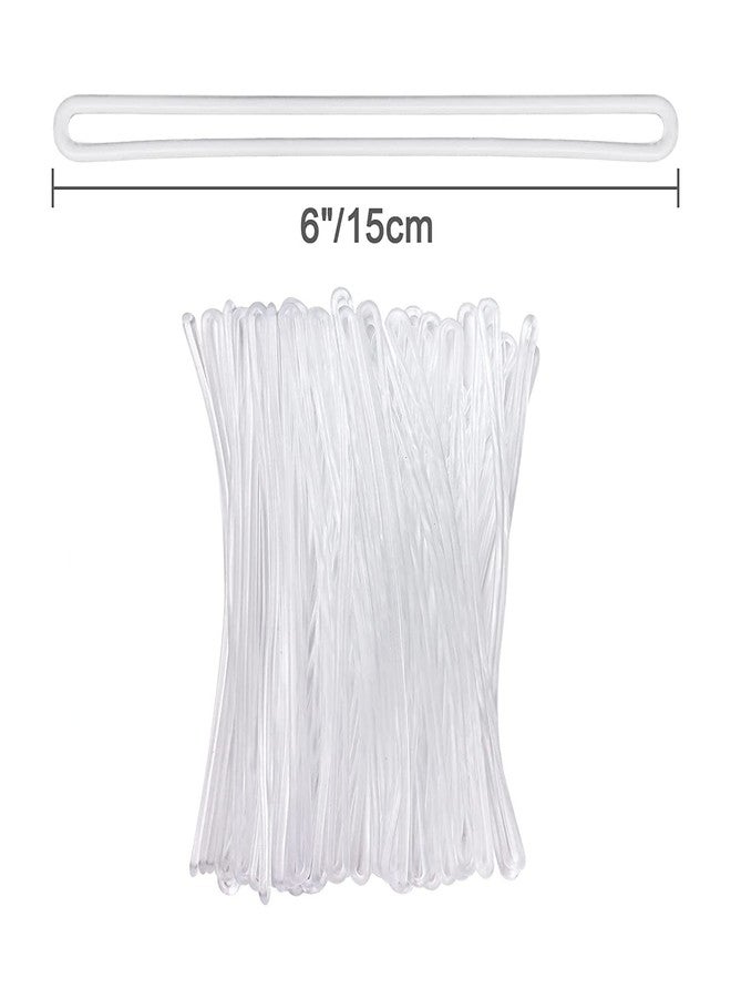 Kidultz (Set of 25) Clear Silicone Loop Bag Transparent ID Card Pouch with Luggage Tag Loop for Business Travel and Office Supplies, Easily Identification of Bags Available with Silicon Band - Image 5